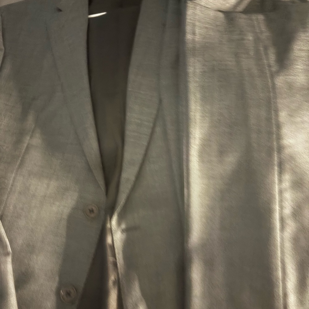 Emporio Armani Men's Gray Two-Button Suit Jacket